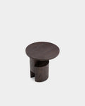 Geometric Wood Side Table