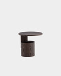 Geometric Wood Side Table
