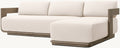 Geometric modular outdoor sofa