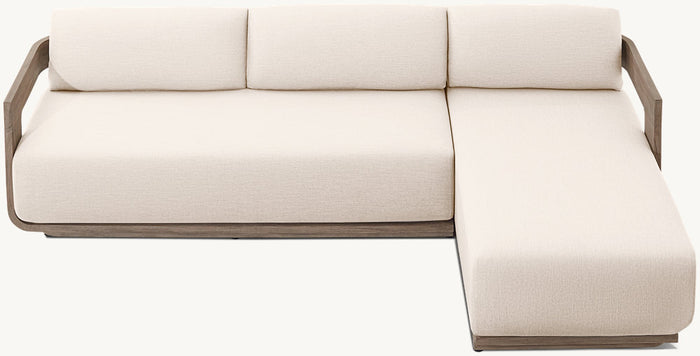 Geometric modular outdoor sofa