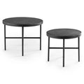 Gera Granite and Steel Side Table