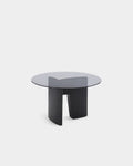 Glyph Sculptural Glass Occasional Table