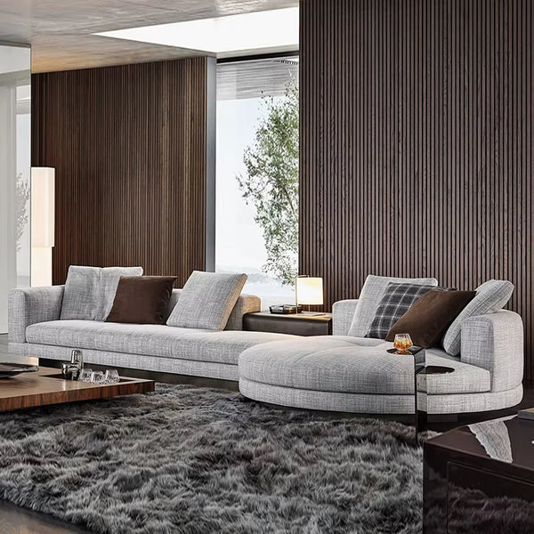 Sofá modular seccional moderno: diseño contemporáneo, comodidad personalizada y elegancia versátil.