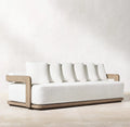 Modern Teak Outdoor Sofa Set - Detail View