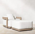 Modern Teak Outdoor Sofa Set - Room Setting