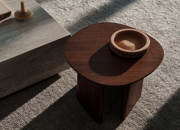 Issho Circular Timber Monolith Table