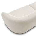 Japandi Bouclé Curved Ottoman Sofa