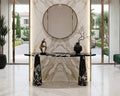 Marble Console Table with Noir Grand Antique Long Design - View 3