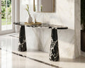 Marble Console Table with Noir Grand Antique Long Design - View 2