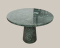 Marble Dining Table with Verde Guatemala - View 1