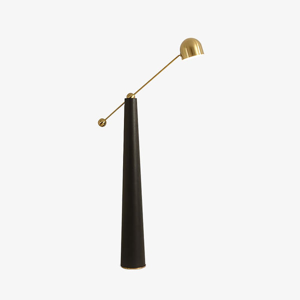 Lámpara de pie cónica moderna: iluminación escultural