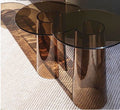 Mia Glass Sculptural Side Table