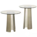 Mia Glass Sculptural Side Table
