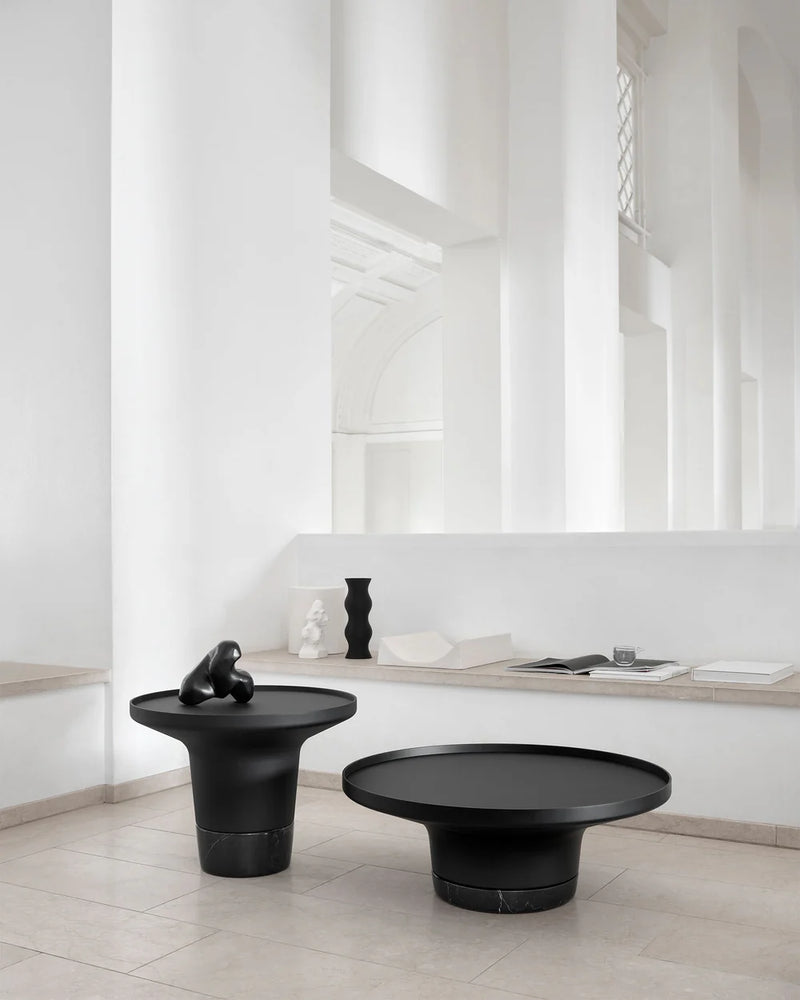 Minimalist Pedestal Coffee Table Accent | Minimalist Interior Style