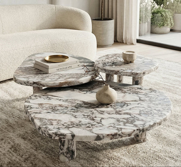 Modellato Marble Coffee Table Set - View 2
