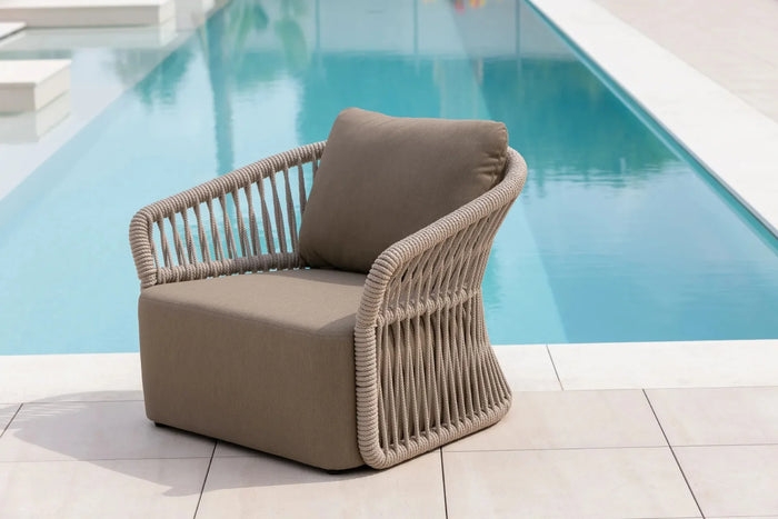 Modern Hand-Woven Outdoor Seating.