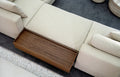 Modern L-Shape Sofa with Side Table