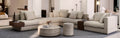 Modern L-Shape Sofa with Side Table