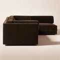 Modern Modular Velvet L-Shape Sectional Sofa