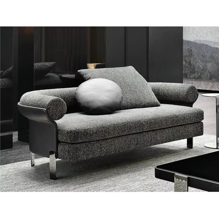 Modern Black Textured Sofa