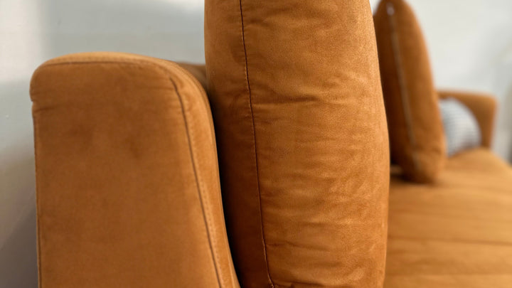 Modern Channel Mocha Sectional Sofa