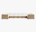 Modular Wicker and Aluminum Sectional Seating