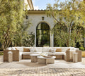 Modular Wicker and Aluminum Sectional Seating