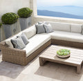 Modular wicker sofa