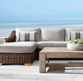 Modular wicker sofa