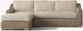 Modular wicker sofa