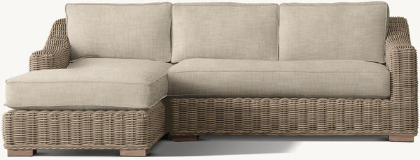 Modular wicker sofa