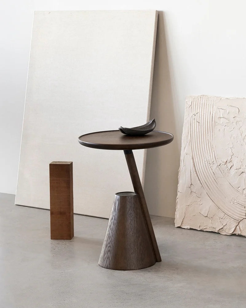 Natural Oak Minimalist Side Table