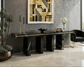 Nero Dorato Marble Console Table - View 3