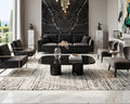 Nero Marquina- China Low Marble Coffee Table - View 3
