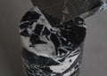Noir Grand Antique Square Marble Coffee Table Column Legs - View 6