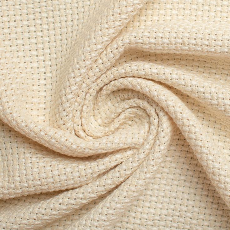 Katoen en linnen weefsel close-up