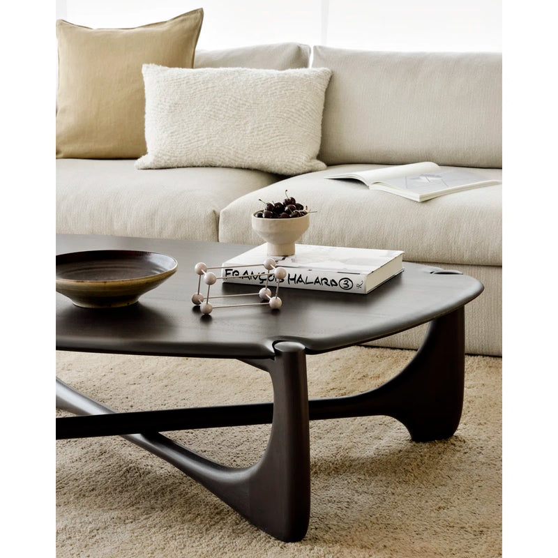 Oval Mahogany Artisan Coffee Table | Contemporary Home Living