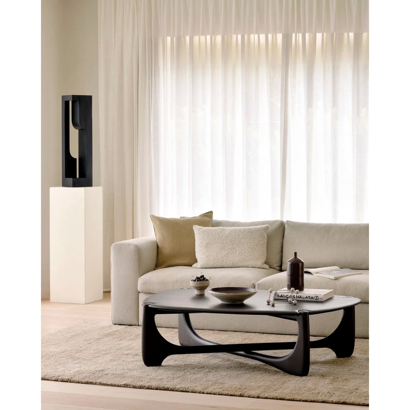 Oval Mahogany Artisan Coffee Table | Contemporary Home Living