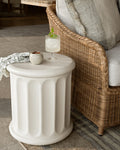 Penelope Cream Fiber Cement Side Table