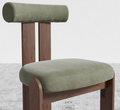 Plush Curved Sculptural Dining Chair | Contemporary Home Living