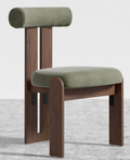 Plush Curved Sculptural Dining Chair | Contemporary Home Living