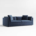 Premium Blue Velvet Large Scale Lounge Sofa