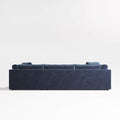 Premium Blue Velvet Large Scale Lounge Sofa