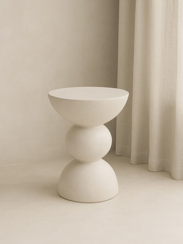 Mesa auxiliar refinada de piedra natural