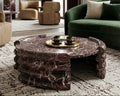 Rosa Levanto Round Marble Coffee Table - View 3