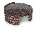 Rosa Levanto Round Marble Coffee Table - View 1