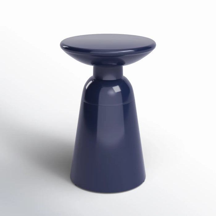 Round Iron Side Table