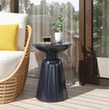 Round Iron Side Table