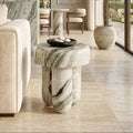 Shangrila-Green Mushroom Three-Legged Side Table - View 2