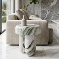 Shangrila-Green Mushroom Three-Legged Side Table - View 3